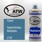 Preview: Opel, Saphirblau Metallic, 218: 400ml Sprühdose, von ATW Autoteile West.